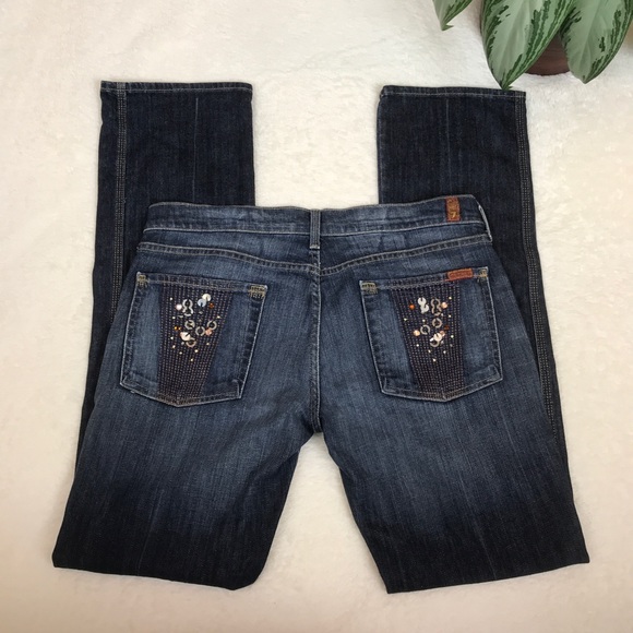 7 for all mankind embellished jeans